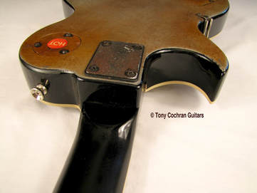 Belle Guitar #62 top edge back Picture