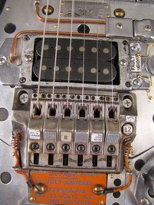 ACME electric guitar bridge detail Picture