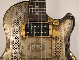 Boston Model L guitar front middle detail center Picture