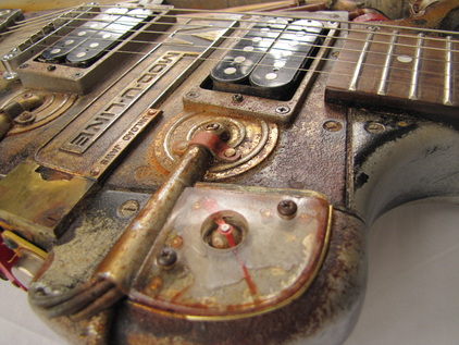 MOD-U-LINE Relic electric guitar top front detail Picture