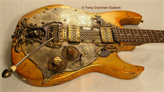 Tony Cochran Rising Sun guitar angle front Picture