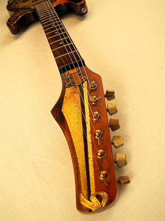 Aladdincaster guitar neck detail Picture