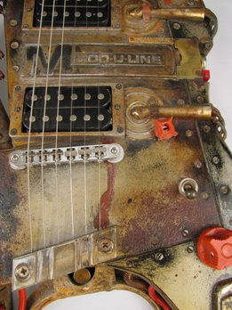 MOD-U-LINE Relic electric guitar front detail Picture