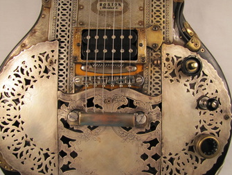 Boston Model L guitar front detail bottom Picture