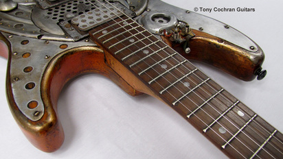 Tony Cochran Guitars Goat guitar #64 top edge front Picture