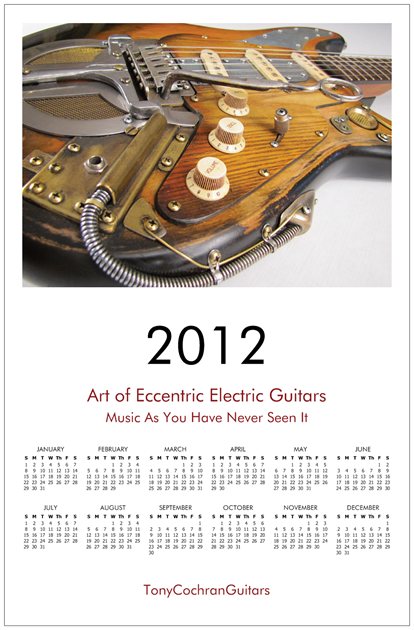 Pepperjackcaster Guitar Picture 2012 Calendar