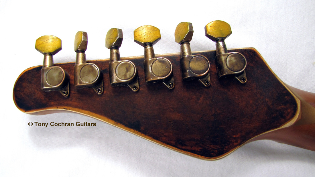 Tony Cochran Derringer guitar #65 head back Picture