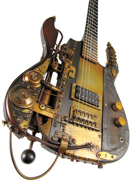 Tony Cochran Guitars Boostercaster steampunk guitar Picture