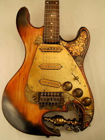 Aladdincaster guitar front Picture