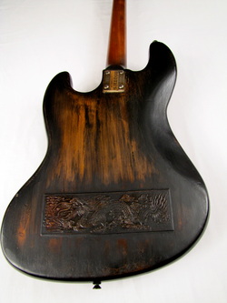Sparkycaster Bass Electric Guitar back Picture