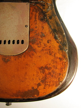 Betty electric guitar back detail Picture