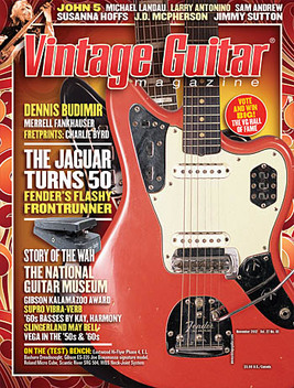 Tony Cochran in Vintage Guitar magazine Picture