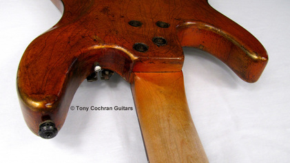 Tony Cochran Guitars Goat guitar #64 top edge back Picture