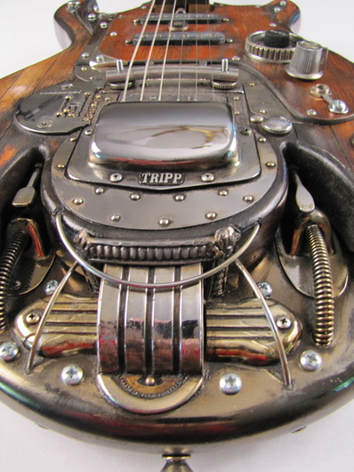 Shondracaster electric guitar detail front Picture