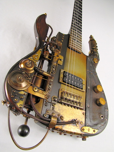 Boostercaster Steampunk guitar Picture