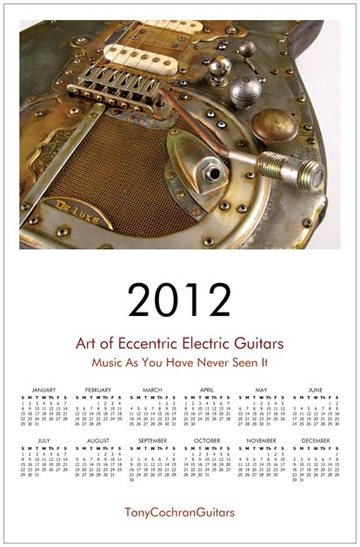 Decrepicaster Guitar Picture 2012 Calendar