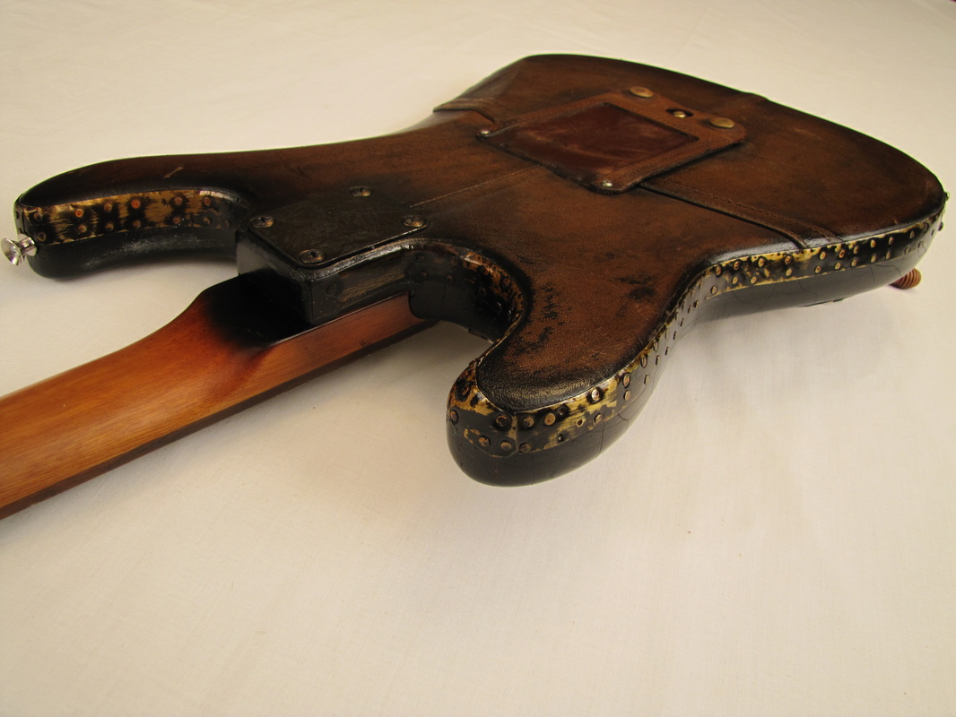 Arkanacaster guitar detail top back Picture