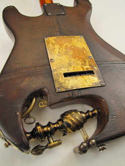 Aladdincaster guitar back detail Picture