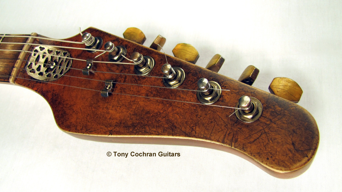 Tony Cochran Derringer guitar #65 head front Picture