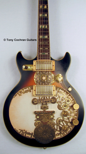 Tony Cochran Gold Medallion guitar body front Picture