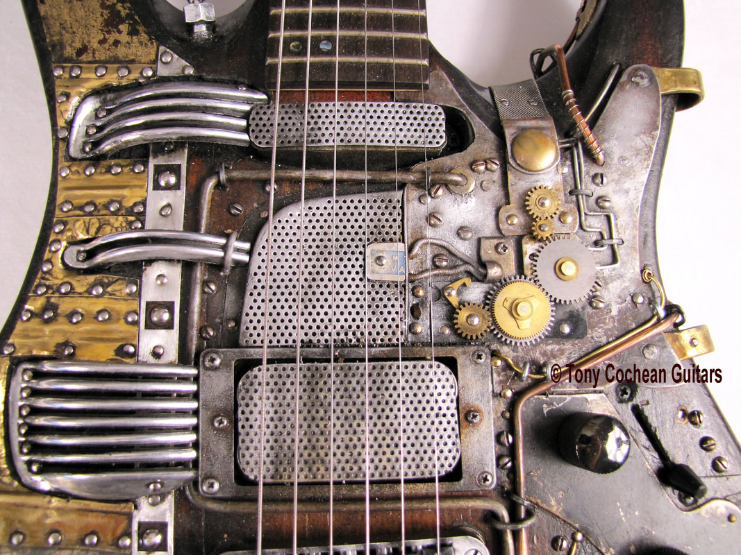 ACE guitar # 74 detail mid front Picture