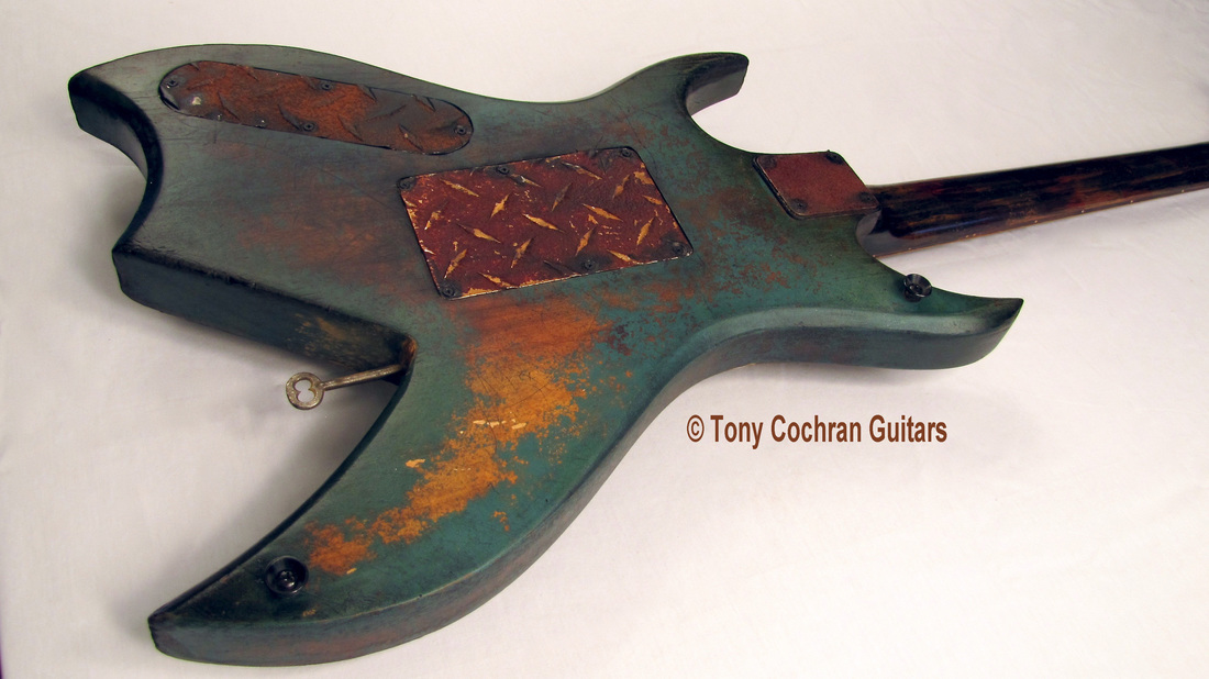 Tony Cochran ANGER63 guitar #63 body back Picture