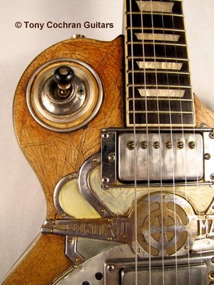 Centro-Matic guitar #66 left detail front Picture