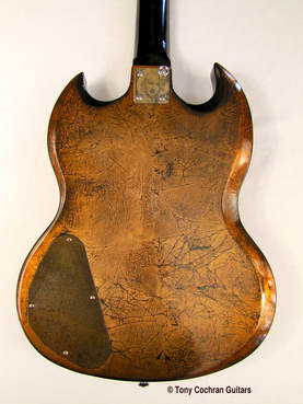 Doubloon guitar #71 body back Picture