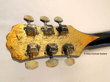Doubloon guitar #71 head back Picture