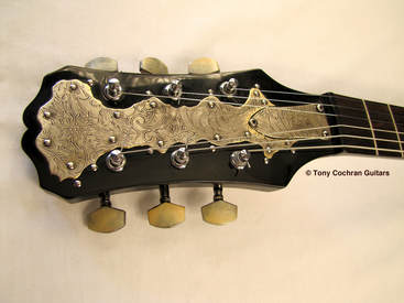 Doubloon guitar #71 head front Picture