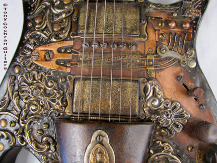 Revelation guitar #68 detail mid front Picture